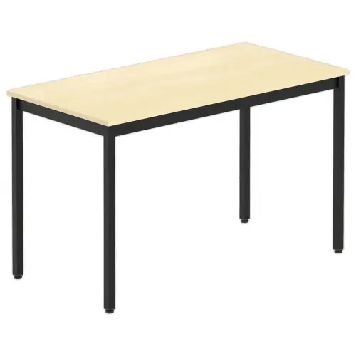 Table polyvalente rectangulaire 120 x 60 h&ecirc;tre / noir 