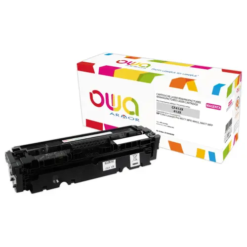 Toner &eacute;q. HP CF412X - Haute capacit&eacute; - Jaune - OWA 