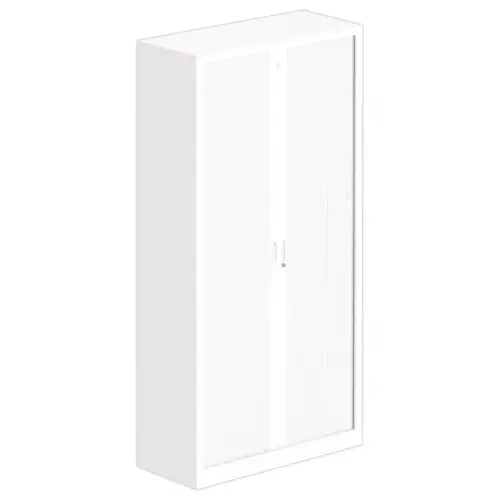 Armoire haute métallique - 198 x 100 cm - Blanc
