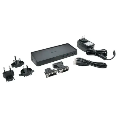 Station d'accueil avec des connectiques HDMI, DVI, VGA et USB 3.0 