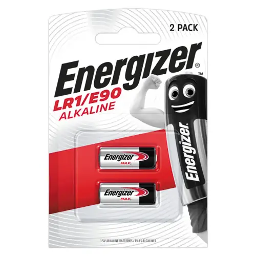 2 Piles alcalines LR1/E90 - 1,5V - ENERGIZER 