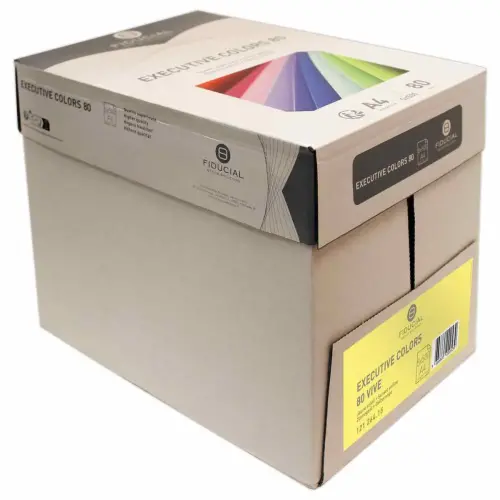 Ramette de 500 feuilles papier couleurs vives A4 Executive Colors - Jaune - FIDUCIAL 