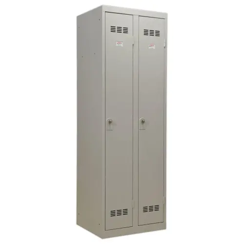 Vestiaire industrie propre 2 colonnes H.180 x L.60 cm Gris.