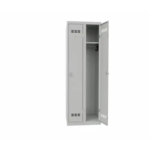 Vestiaire industrie propre 2 colonnes H.180 x L.60 cm Gris.
