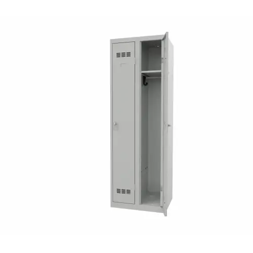 Vestiaire industrie propre 2 colonnes H.180 x L.60 cm Gris.