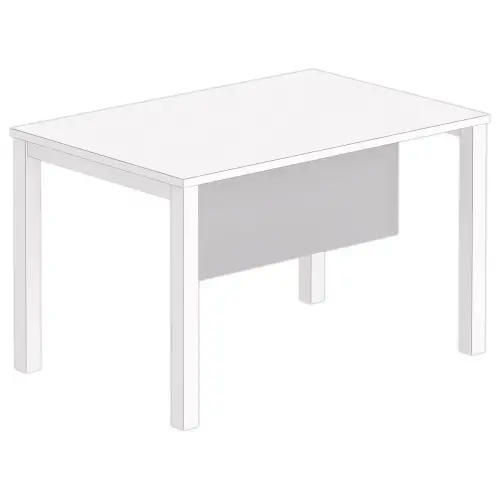 Voile de fond m&eacute;lamin&eacute; L 120 aluminium 