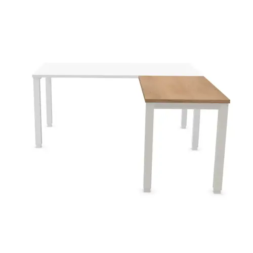 Retour BRUXELLES 98 x 60 plateau noyer- pieds alu 