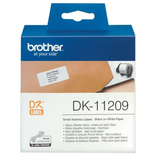 Rouleau d'étiquettes QL BROTHER 29x62mm 800 étiquettes DK11209