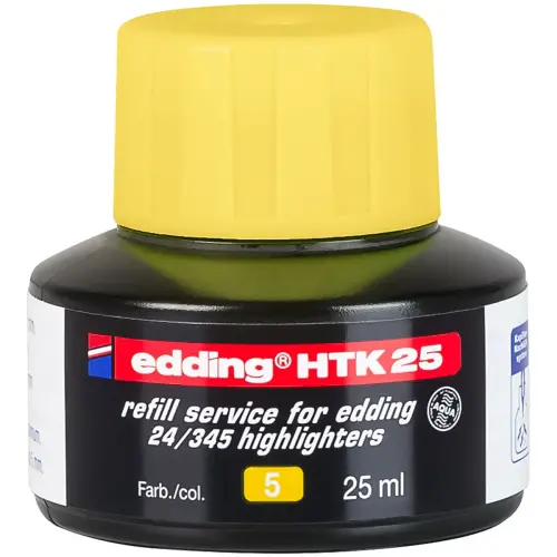 Recharge surligneur EDDING - Ecoline E24 - Jaune 