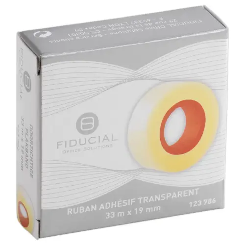 Rouleau adhésif transparent - 33 m x 19 mm