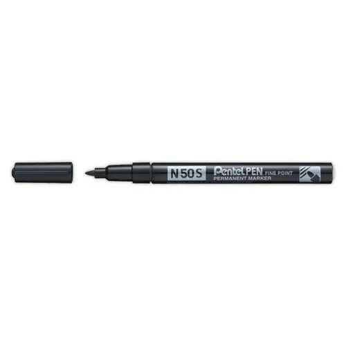 Marqueur encre ind&eacute;l&eacute;bile N50S - Noir - Pointe fine - PENTEL 