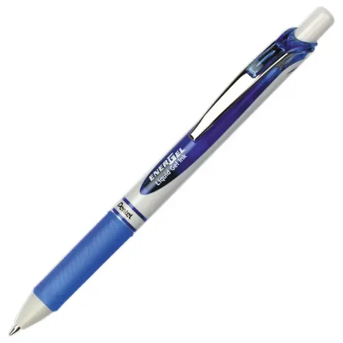 Roller pointe métal - Ecriture moyenne - Bleu - PENTEL