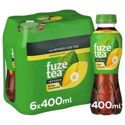 24 FUZE TEA GREEN TEA MANGUE CAMOMILLE PET 400ML