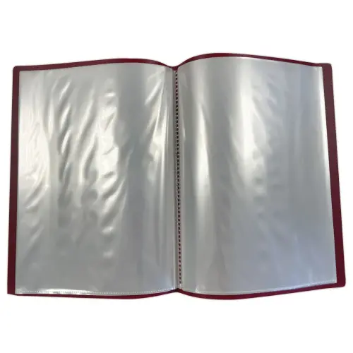 Protège-documents - A4 - 30 poches - bordeaux - FIDUCIAL