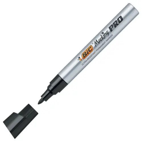 Marqueur permanent Marking Pro - Pointe ogive - noir - BIC