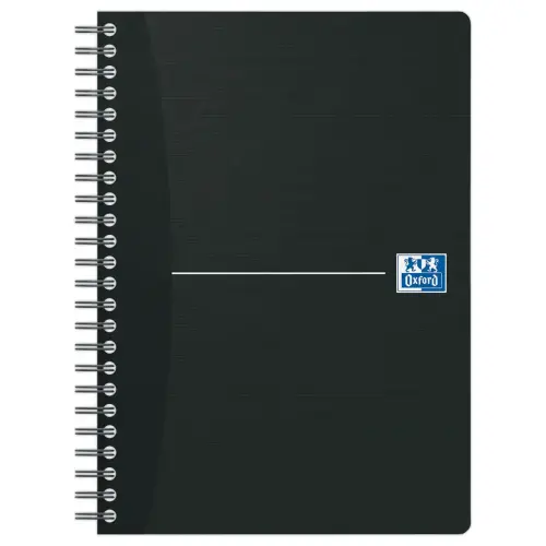 Cahier spirale A5 Essentials - 5x5 - 180 pages - Noir - OXFORD