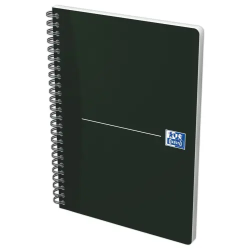 Cahier spirale A5 Essentials - 5x5 - 180 pages - Noir - OXFORD