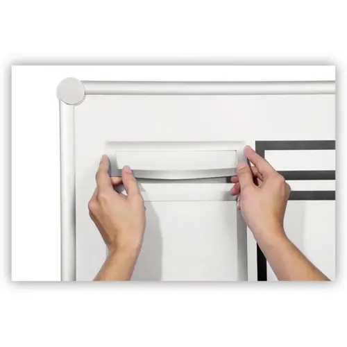 5 Porte-noms magn&eacute;tiques Duraframe Magnetic Top - A4 portrait - Argent - DURABLE 