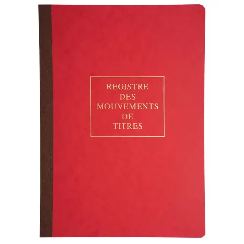 Registre des mouvements de titres A4 - LE DAUPHIN 