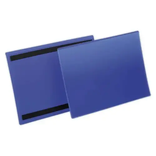 50 Pochettes porte-documents magnétiques - A5 paysage - Bleu - DURABLE
