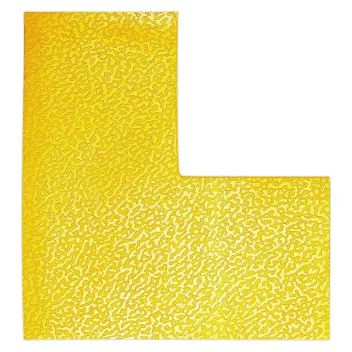 10 Adhésifs de marquage au sol "L" - Antidérapant - 100 x 100 mm - DURABLE