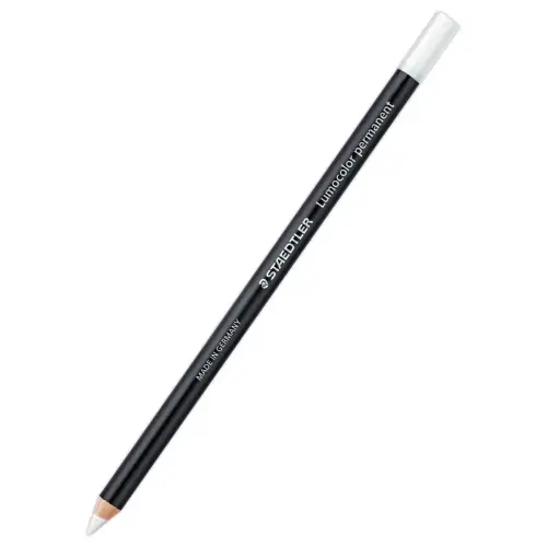 12 Crayons marqueurs permanents Glasochrom - Blanc - STAEDTLER 