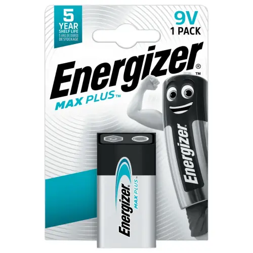 Pile alcaline Max Plus 6LR61- 9V - ENERGIZER