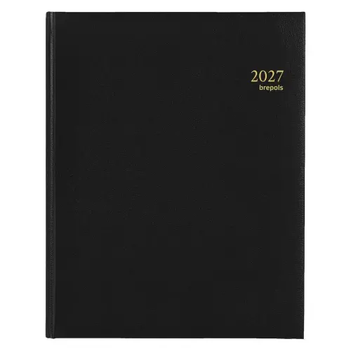 Agenda semainier Concorde - 21x27cm - Noir - Janvier à décembre - BREPOLS