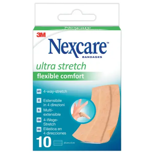 10 pansements micro-a&eacute;r&eacute; Comfort bandes pr&eacute;-d&eacute;coup&eacute;es 10x6cm 