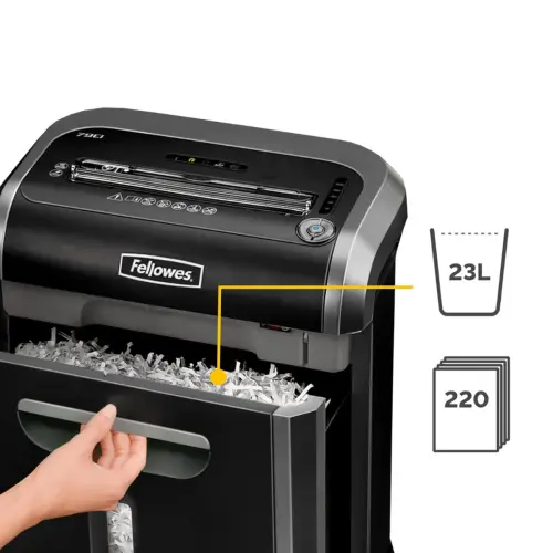 Destructeur Powershred 79Ci - Coupe crois&eacute;e - 16 feuilles - Fellowes 