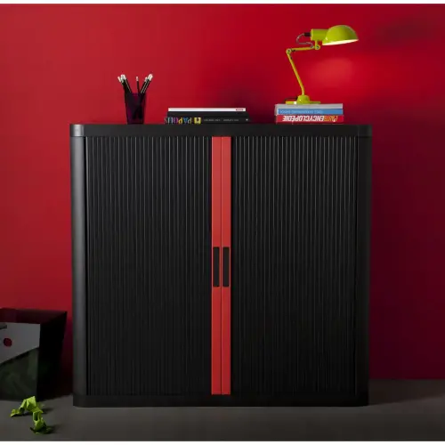 Armoire basse Easyoffice - Noir - PAPERFLOW