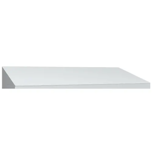 Coiffe inclinée pour vestiaire L.90cm,coloris gris