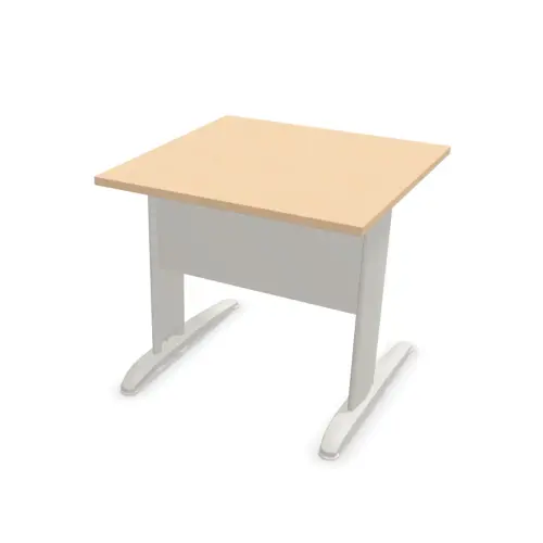 Table 80 x 80 hêtre - pieds aluminium