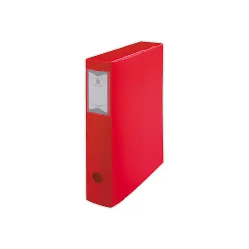 Bo&icirc;te de classement  en polypropyl&egrave;ne opaque - Dos 6 cm - rouge - FIDUCIAL 