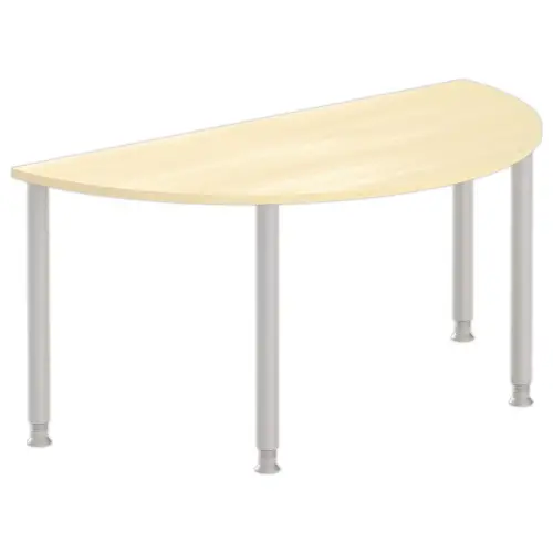 Complément demi rond 160 hêtre/alu