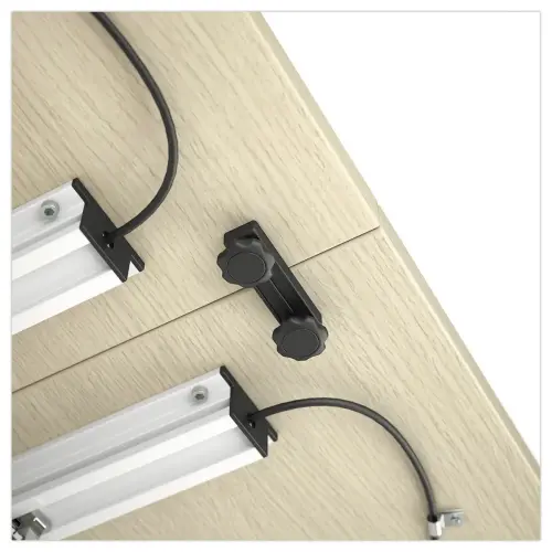 Table rabattable avec roulettes - 150x70 - Hêtre/alu