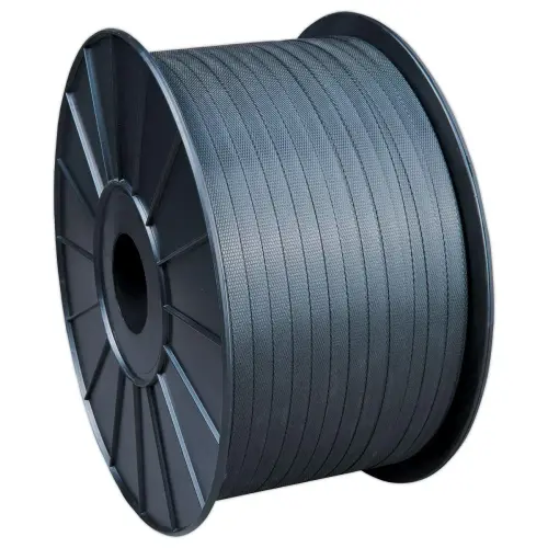2 Feuillards manuels, grené, noir, polypropylène, 12mm x 1500m