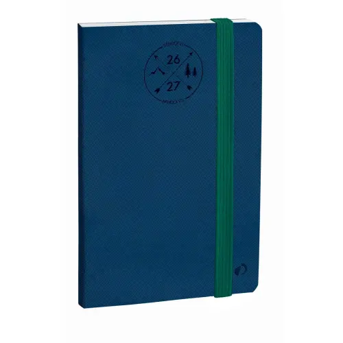 Agenda semainier Everest - 21x27cm - Bleu foncé - Septembre à septembre - QUO VADIS