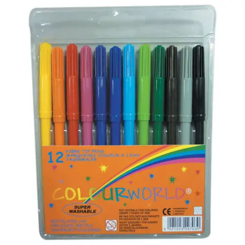 12 Pochette feutres coloriage lavables