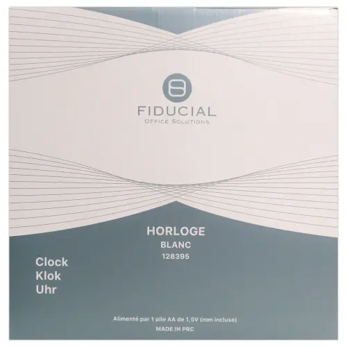 Horloge murale à quartz FIDUCIAL - blanc