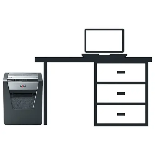 Destructeur de documents manuel Rexel Momentum M510 - Coupe Micro - 10 feuilles - 23L - REXEL