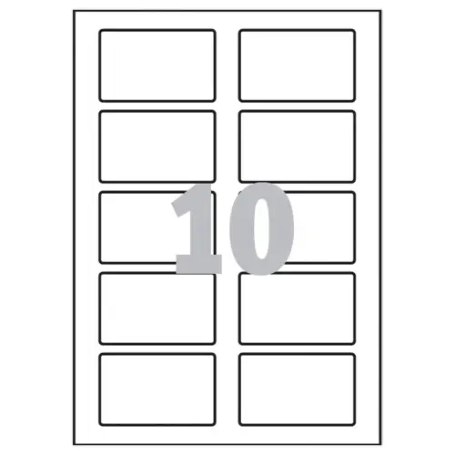 150 Badges adhésifs personnalisables - 8 x 5 cm - AVERY