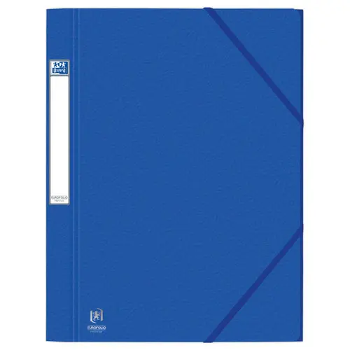 Chemise 3 rabats grande capacité Eurofolio Prestige - Bleu - OXFORD