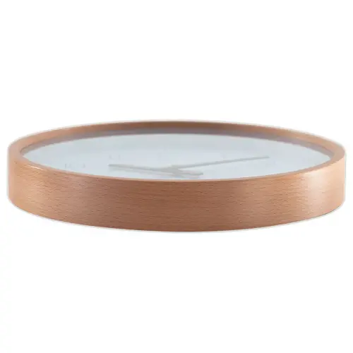 Horloge murale 30 cm cadran bois 