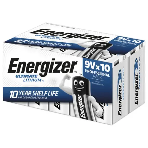 10 Piles lithium Ultimate DP10 - 9V - ENERGIZER 