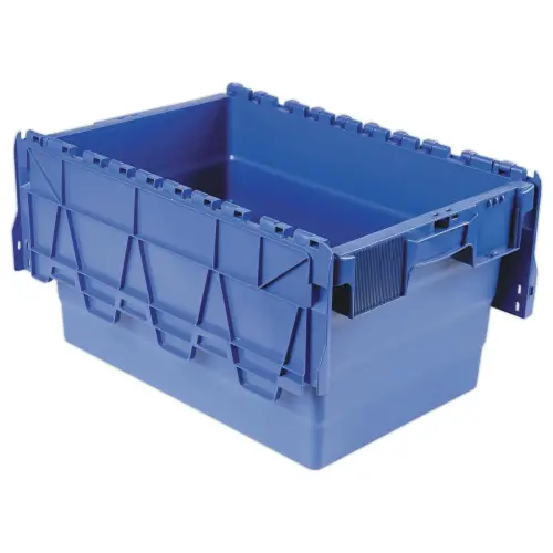 Bac navette gerbable 54 litres bleu