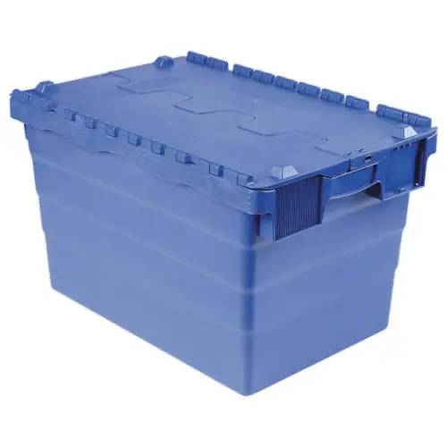 Bac navette gerbable 64 litres bleu 