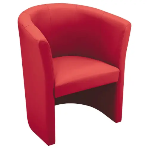 Si&egrave;ge une place simili cuir rouge 