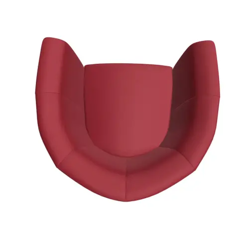 Si&egrave;ge une place simili cuir rouge 