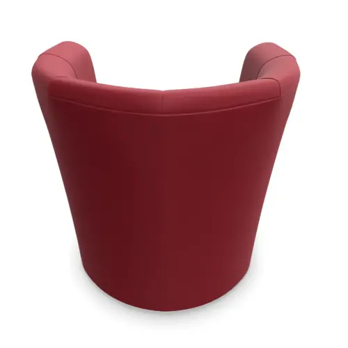 Si&egrave;ge une place simili cuir rouge 